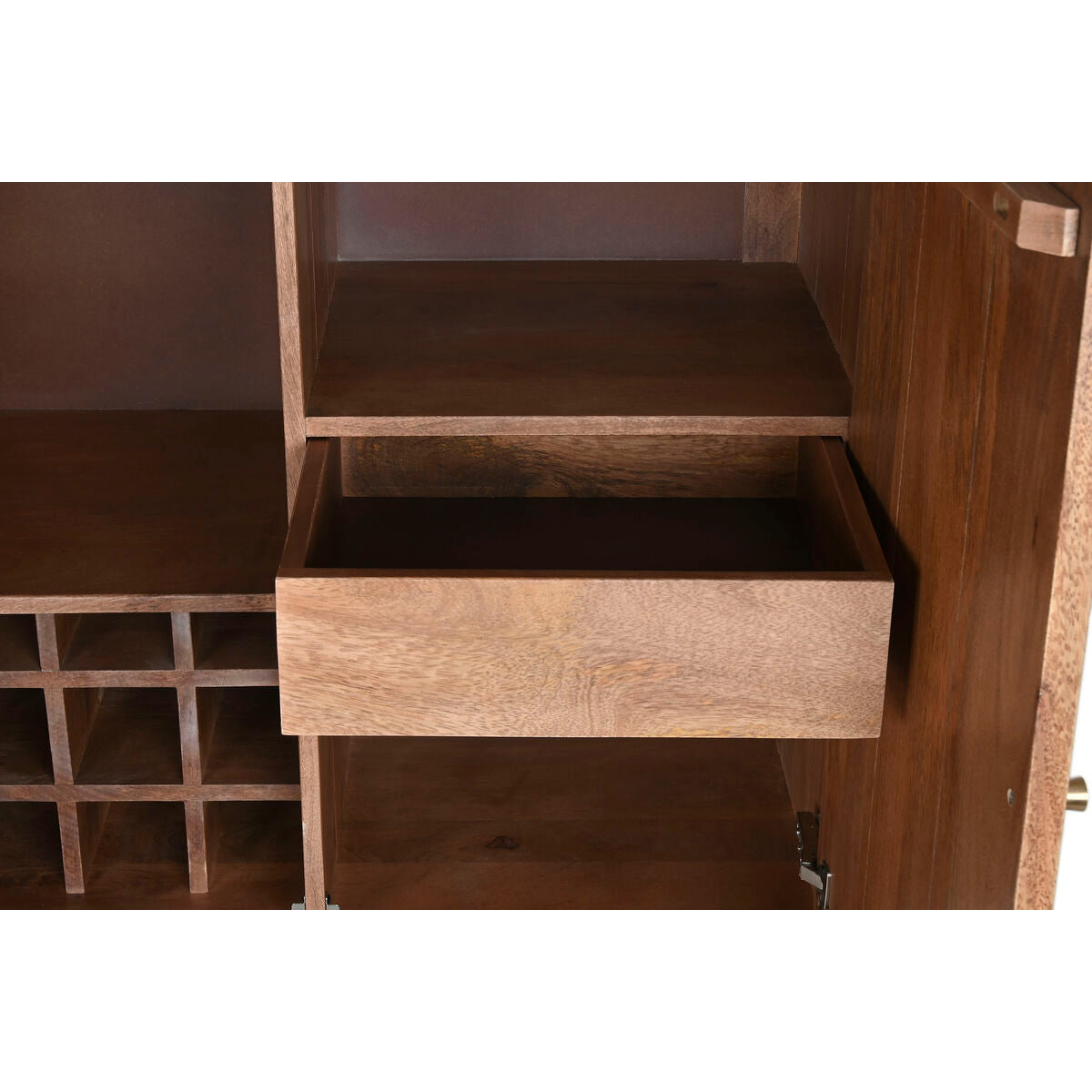 Range Bouteilles Home ESPRIT Naturel 90 x 45 x 156 cm