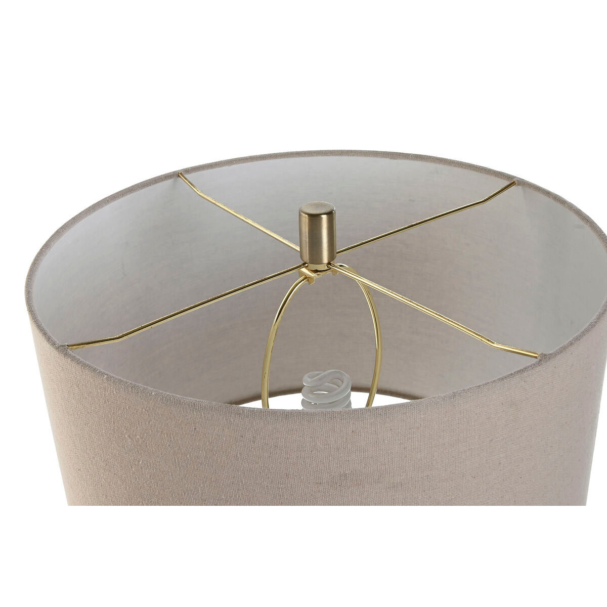 Lampe de bureau Home ESPRIT Beige Doré