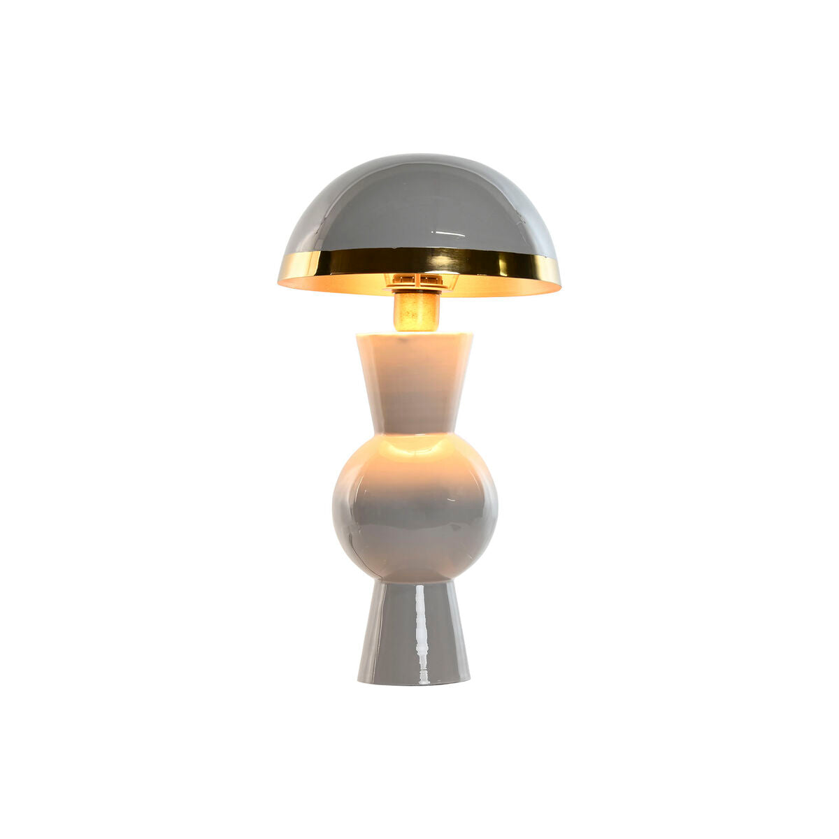 Lampe de bureau Home ESPRIT Gris Doré