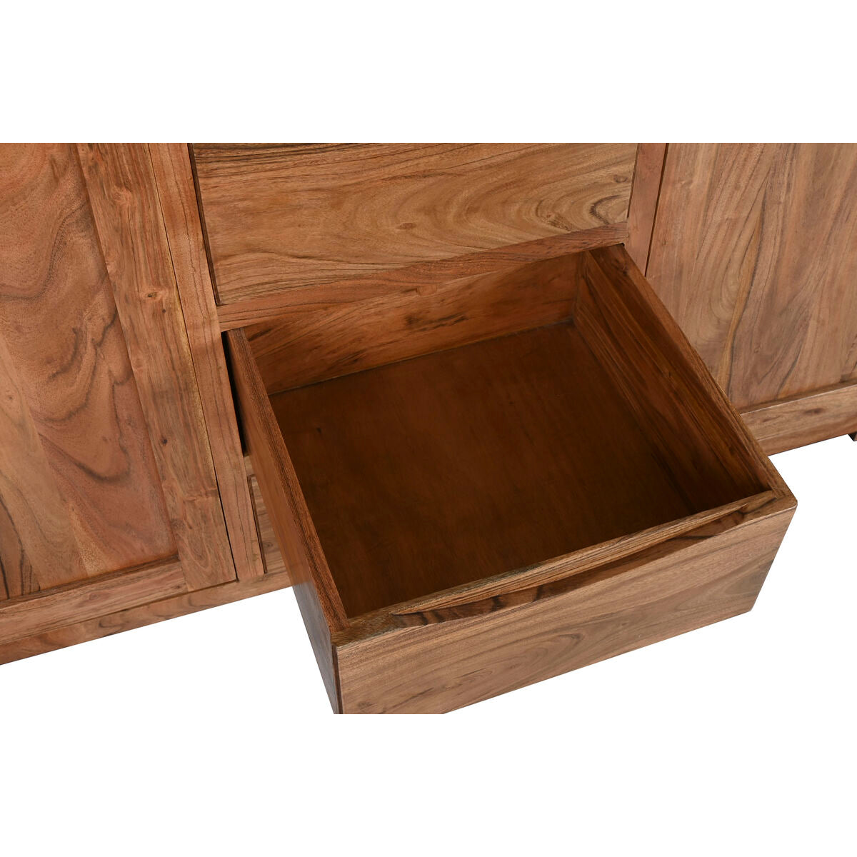 Présentoir Home ESPRIT Marron Verre Acacia 140 x 45 x 180 cm