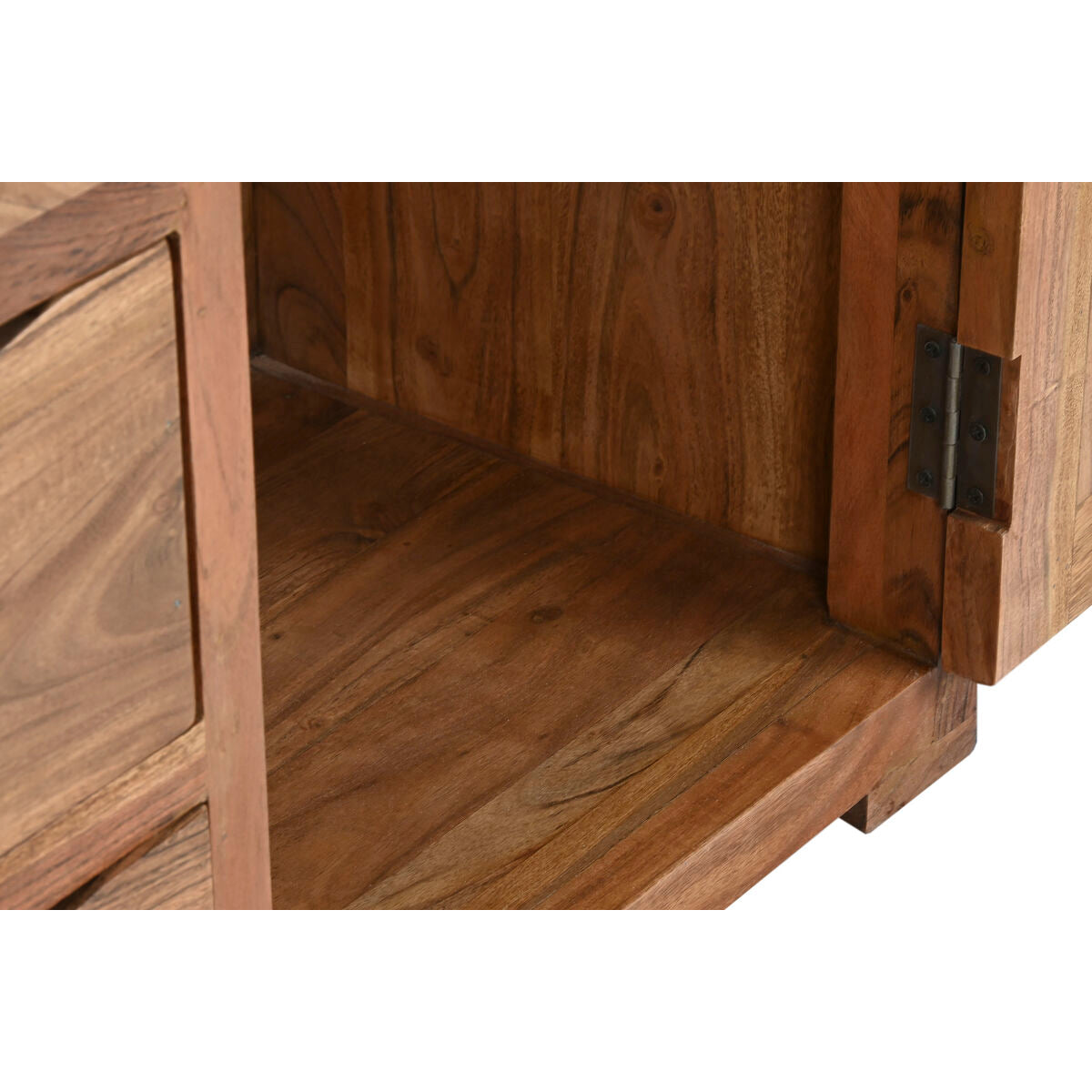 Présentoir Home ESPRIT Marron Verre Acacia 140 x 45 x 180 cm