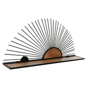 Étagère Home ESPRIT Noir Naturel Métal Bois MDF 58 x 10,5 x 28 cm Mural