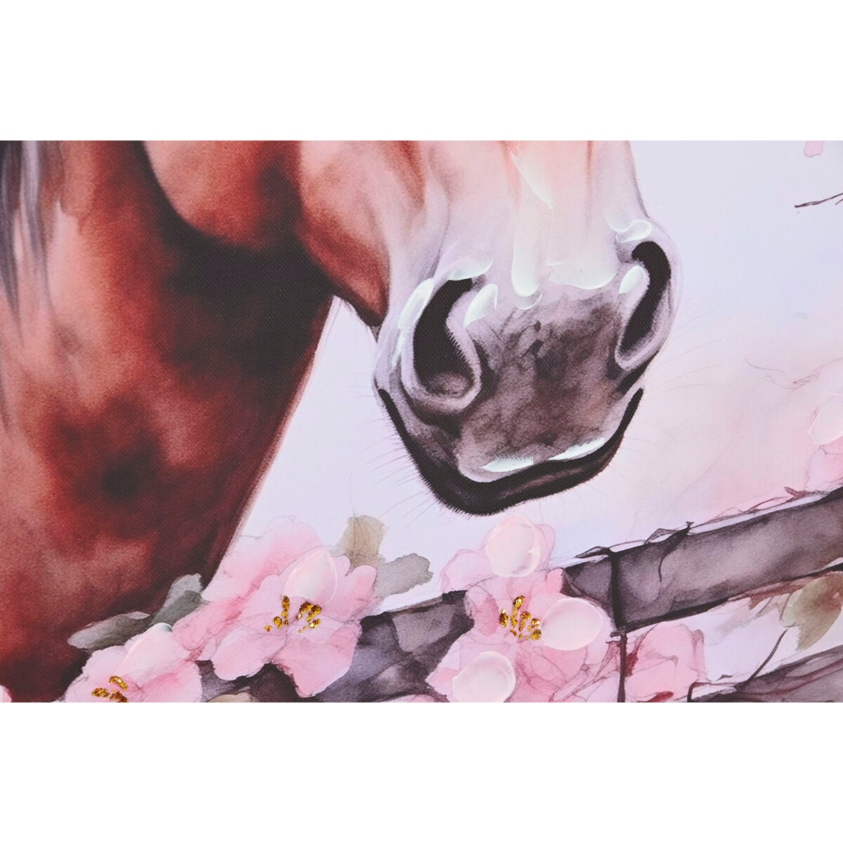 Toile Home ESPRIT Toile Bois MDF 80 x 2,5 x 60 cm