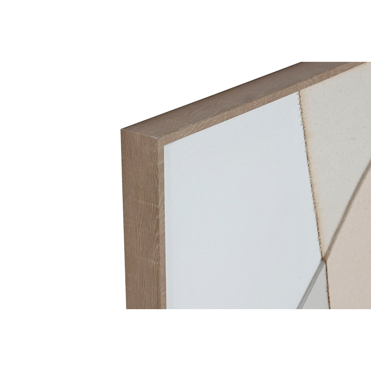 Cadre Home ESPRIT Marron Beige Jute polystyrène Abstrait Urbaine 82 x 3,8 x 102 cm (2 Unités)