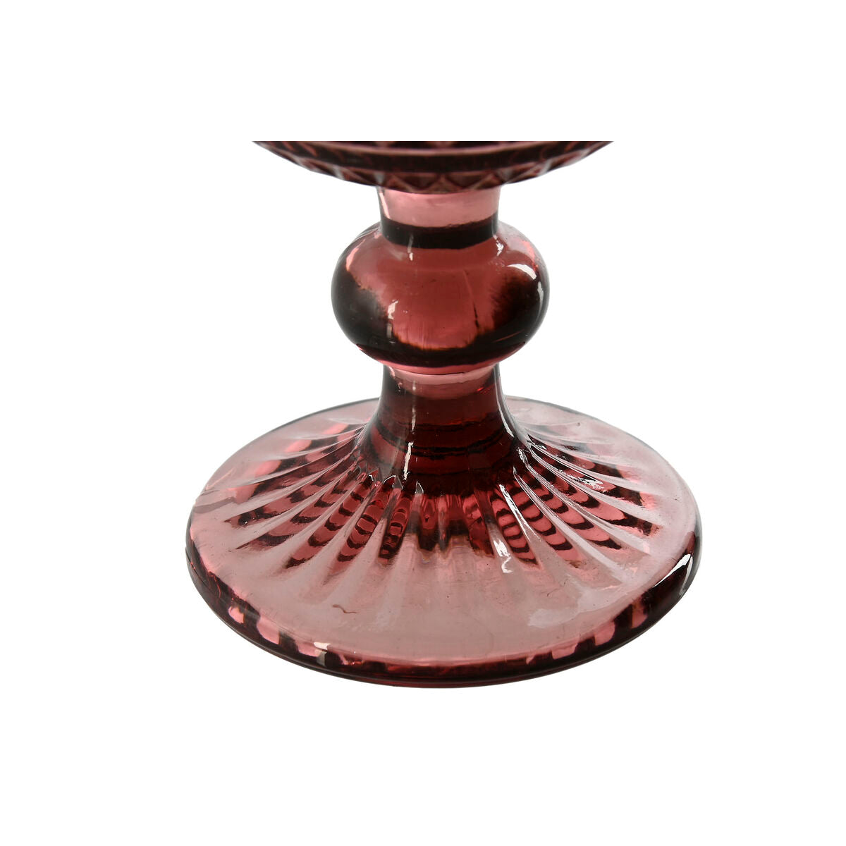 Set de Verres Home ESPRIT Rose Verre 8 x 8 x 14,5 cm (6 Unités)