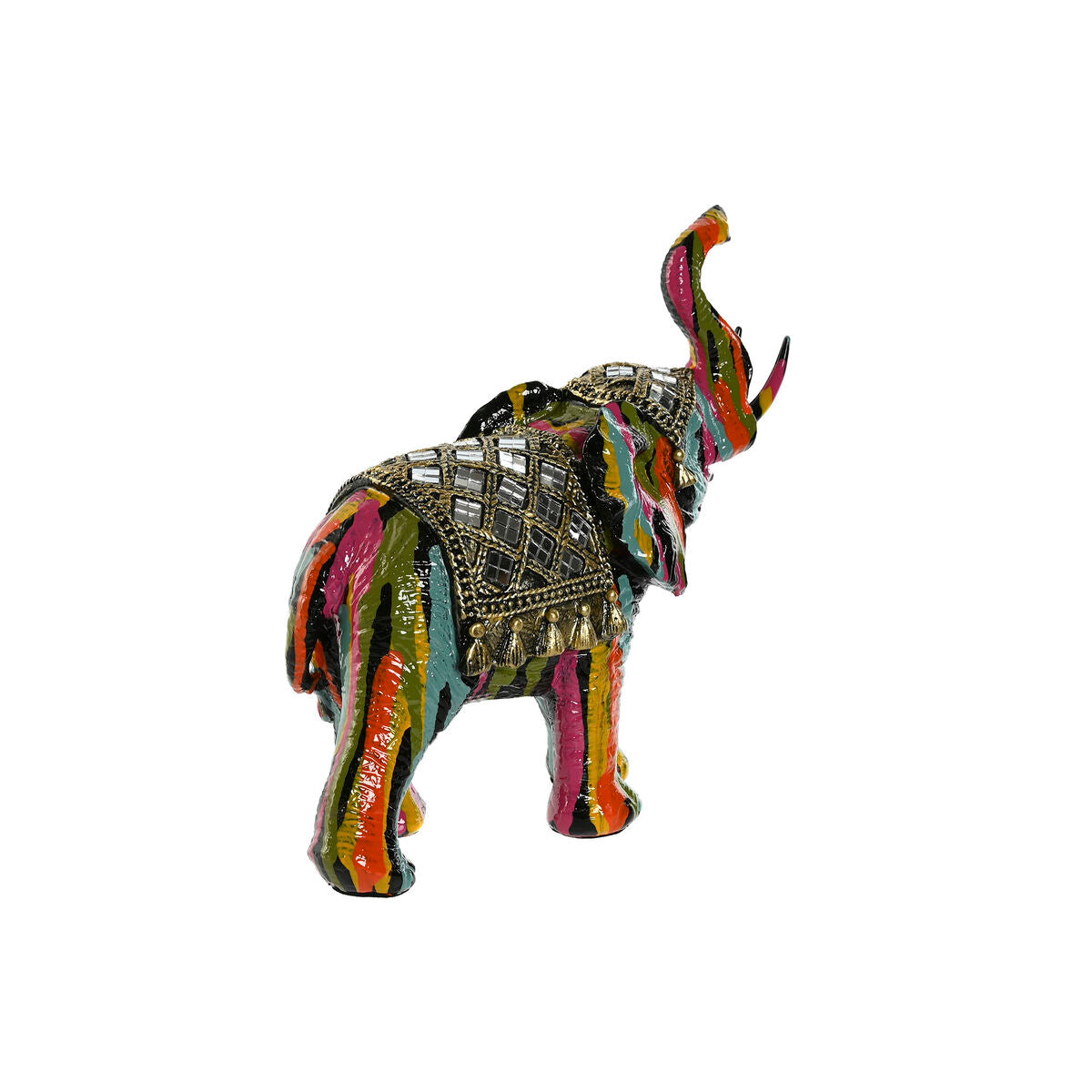 Figurine Décorative Home ESPRIT Multicouleur Résine Eléphant 21,5 x 8,5 x 19,5 cm