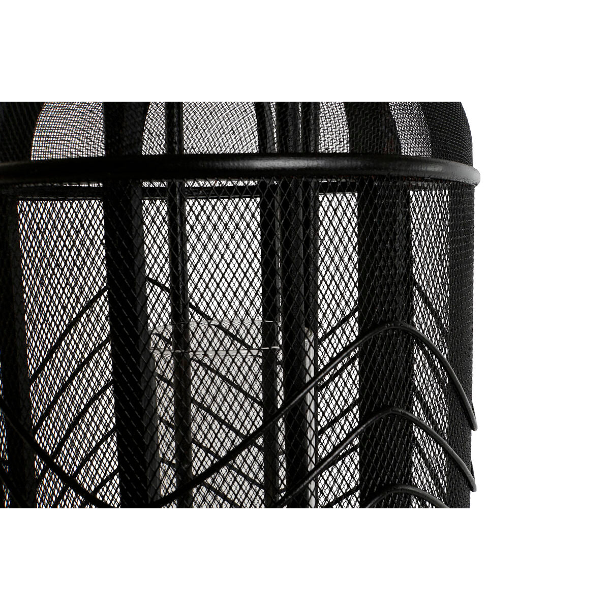 Bougeoir Home ESPRIT Noir Métal 25,5 x 25,5 x 46,5 cm