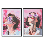 Toile Home ESPRIT polystyrène Toile 50 x 2,5 x 70 cm