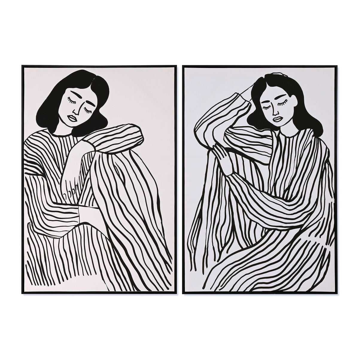 Toile Home ESPRIT Toile Foam 83 x 4 x 123 cm