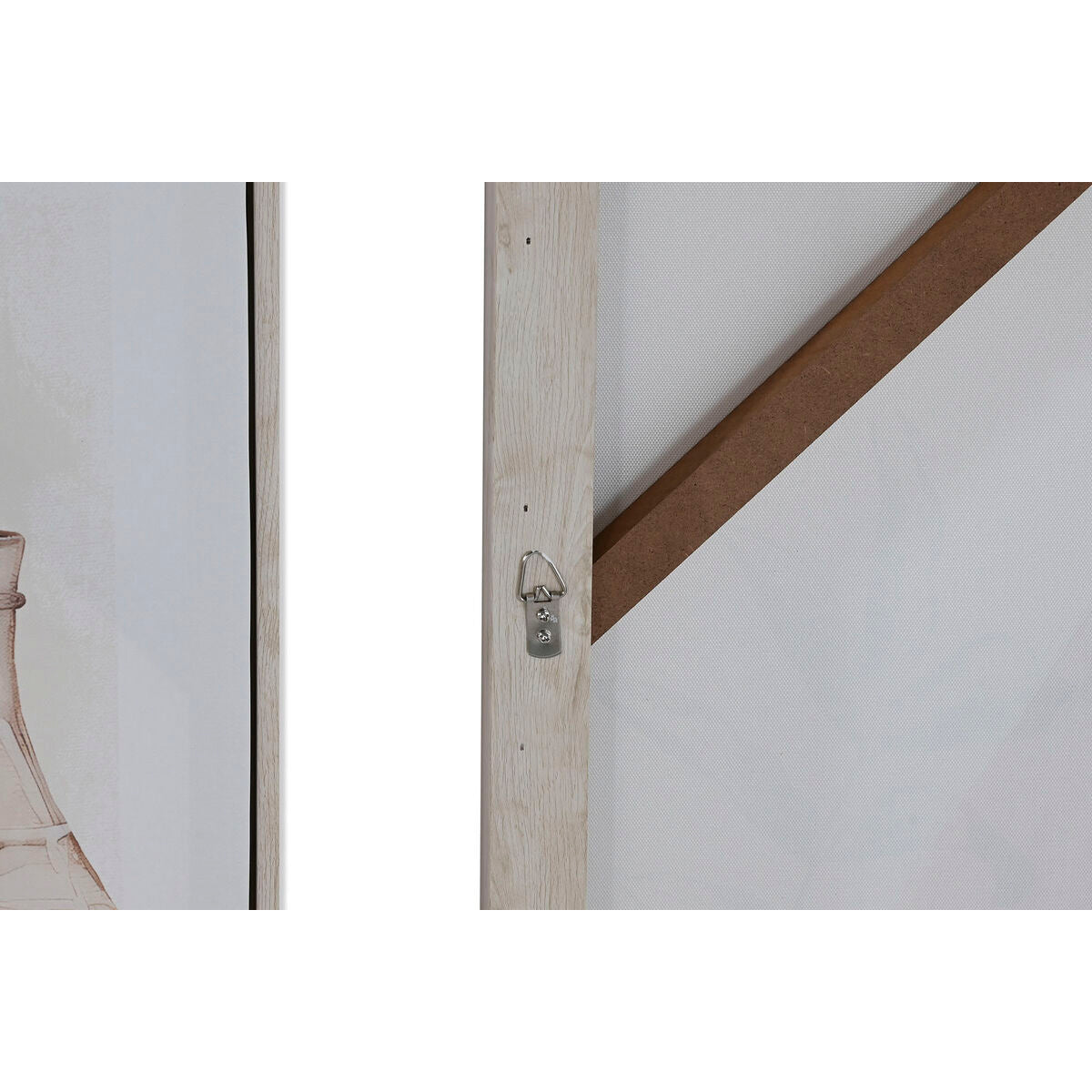 Toile Home ESPRIT polystyrène Toile 82,5 x 3,5 x 82,5 cm