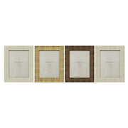 Cadre photo Home ESPRIT Beige Naturel Verre polystyrène Scandinave 20,5 x 2 x 25,5 cm (4 Unités)
