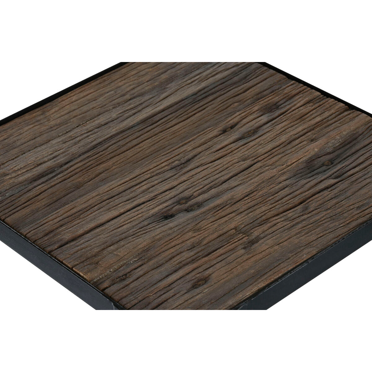 Jeu de 2 tables Home ESPRIT Noir Naturel 38 x 38 x 75 cm