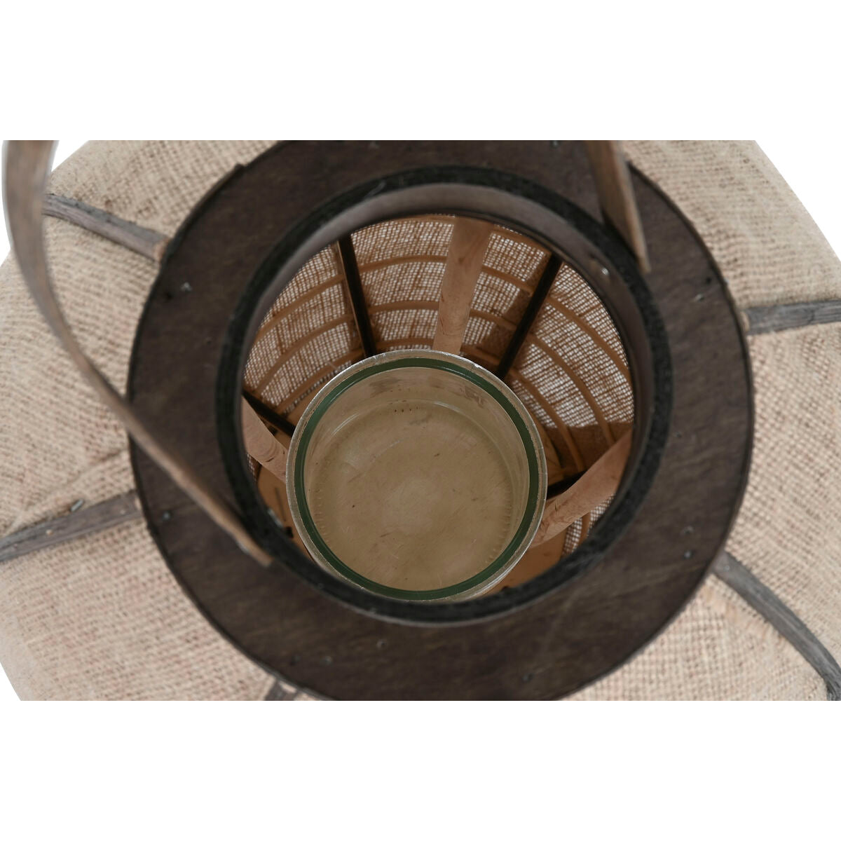 Bougeoir Home ESPRIT Naturel Jute Bambou 37 x 37 x 70 cm