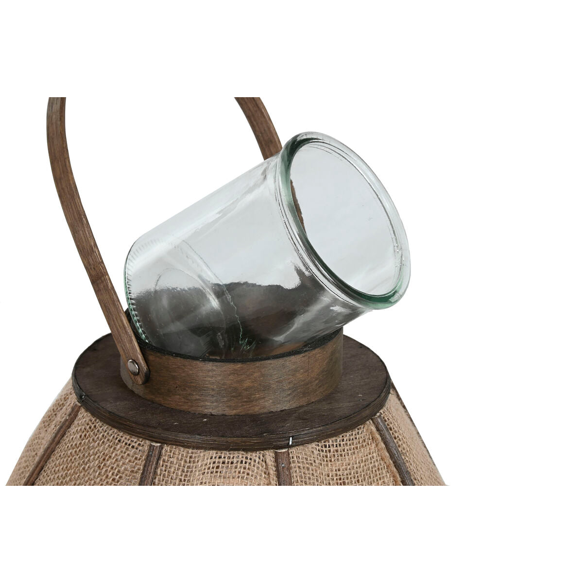 Bougeoir Home ESPRIT Naturel Jute Bambou 37 x 37 x 70 cm