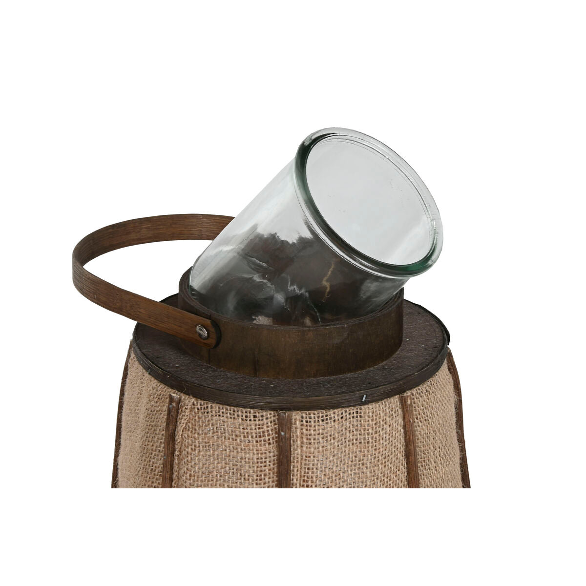 Bougeoir Home ESPRIT Naturel Jute Bambou 33,5 x 33,5 x 66 cm