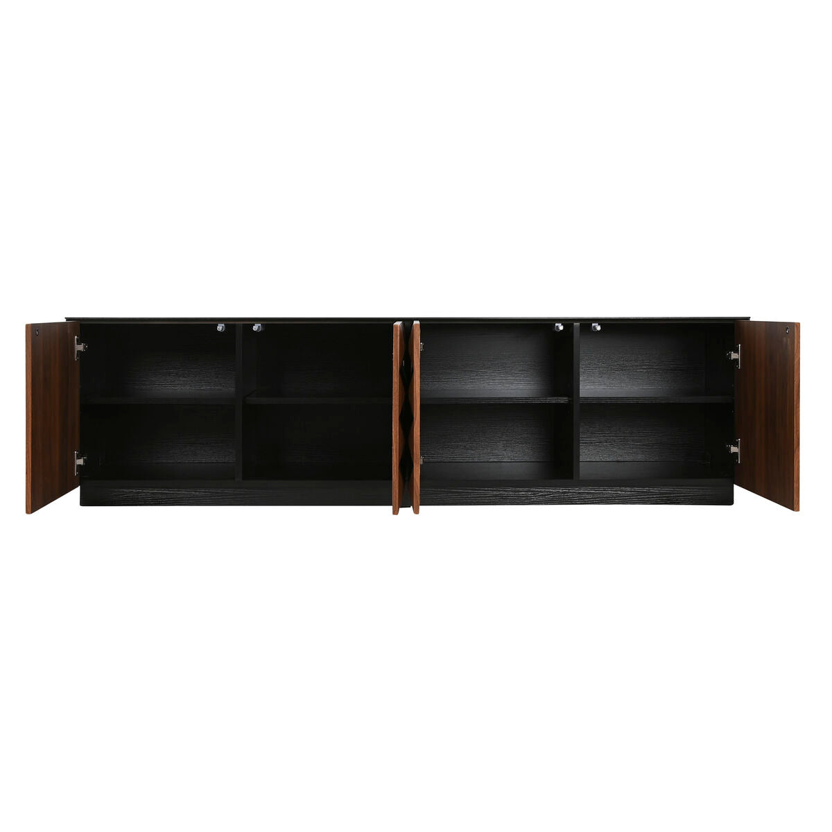 Meubles de télévision Home ESPRIT Marron Noir 161,2 X 40 X 45,5 cm