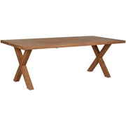 Table de Salle à Manger Home ESPRIT bois de teck 220 x 100 x 76 cm