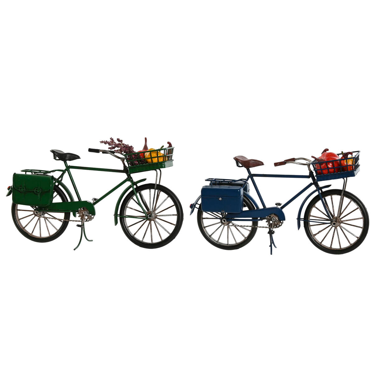 Figurine Décorative Home ESPRIT Vert Blue marine Vintage 30 x 9 x 17 cm (2 Unités)