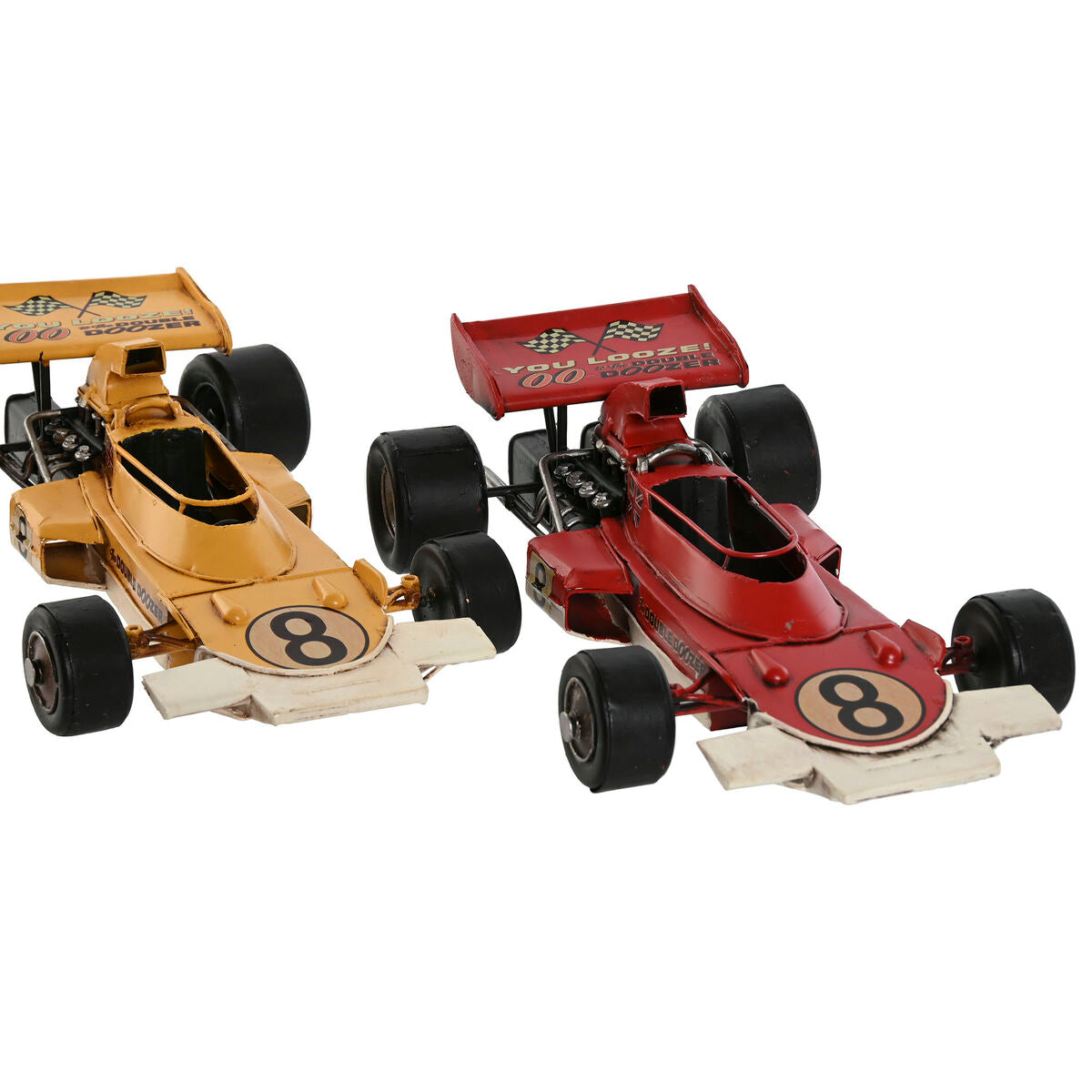 Figurine Décorative Home ESPRIT Jaune Rouge Vintage 27 x 16 x 8 cm (2 Unités)