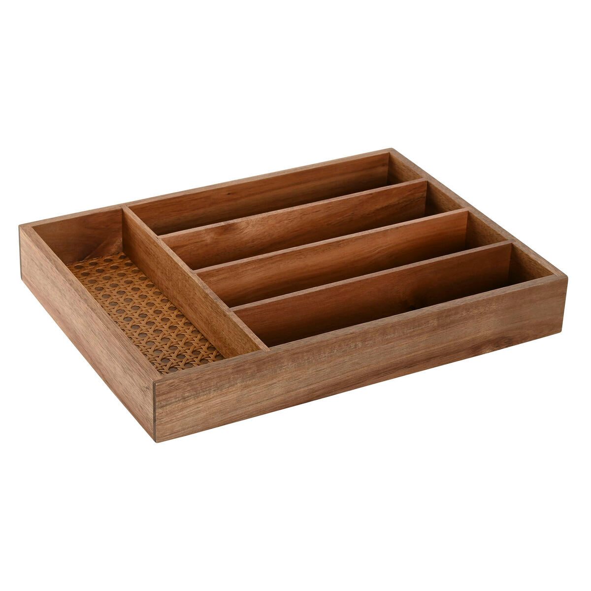 Range-couverts Home ESPRIT Naturel Acacia 34,5 x 25,5 x 5 cm