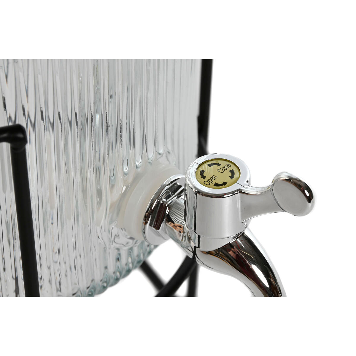 Distributeur d'eau Home ESPRIT Noir Métal Silicone Verre ABS 5 L 19,6 x 23,5 x 40,5 cm