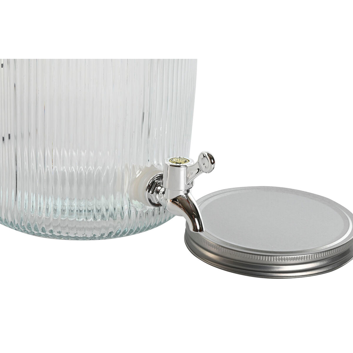 Distributeur d'eau Home ESPRIT Noir Métal Silicone Verre ABS 5 L 19,6 x 23,5 x 40,5 cm