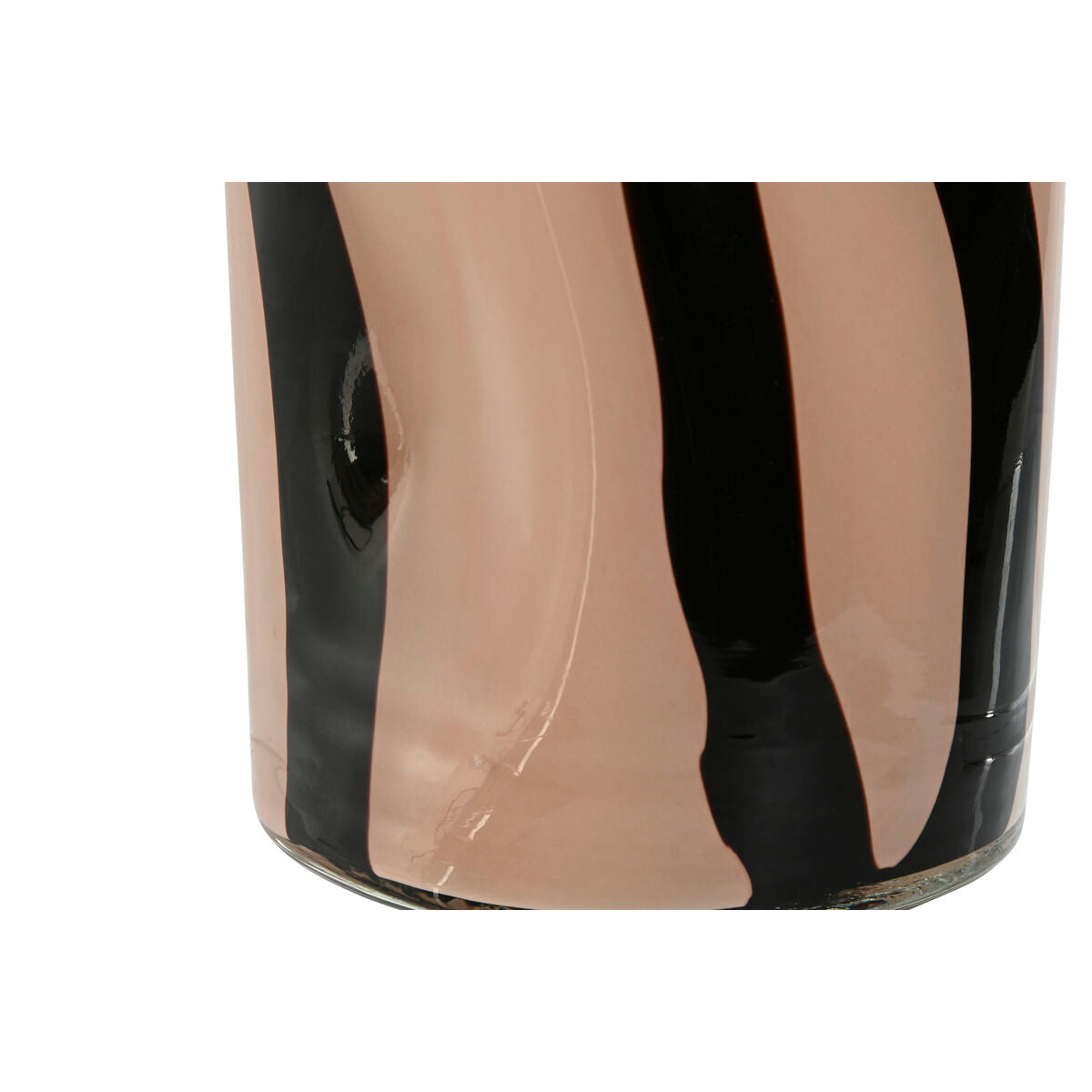 Vase Home ESPRIT Noir Crème Verre Moderne 15 x 15 x 29,2 cm