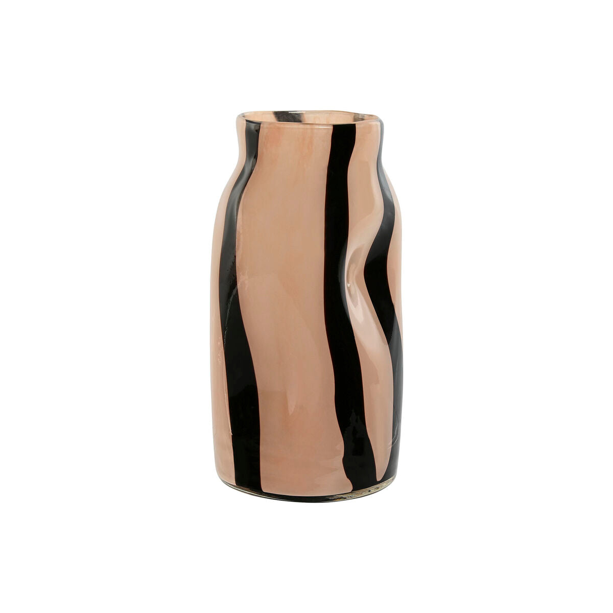 Vase Home ESPRIT Noir Crème Verre Moderne 15 x 15 x 29,2 cm
