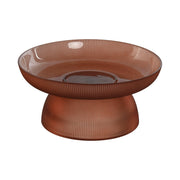 Centre de Table Home ESPRIT Marron Verre 23,5 X 23,5 X 11 cm