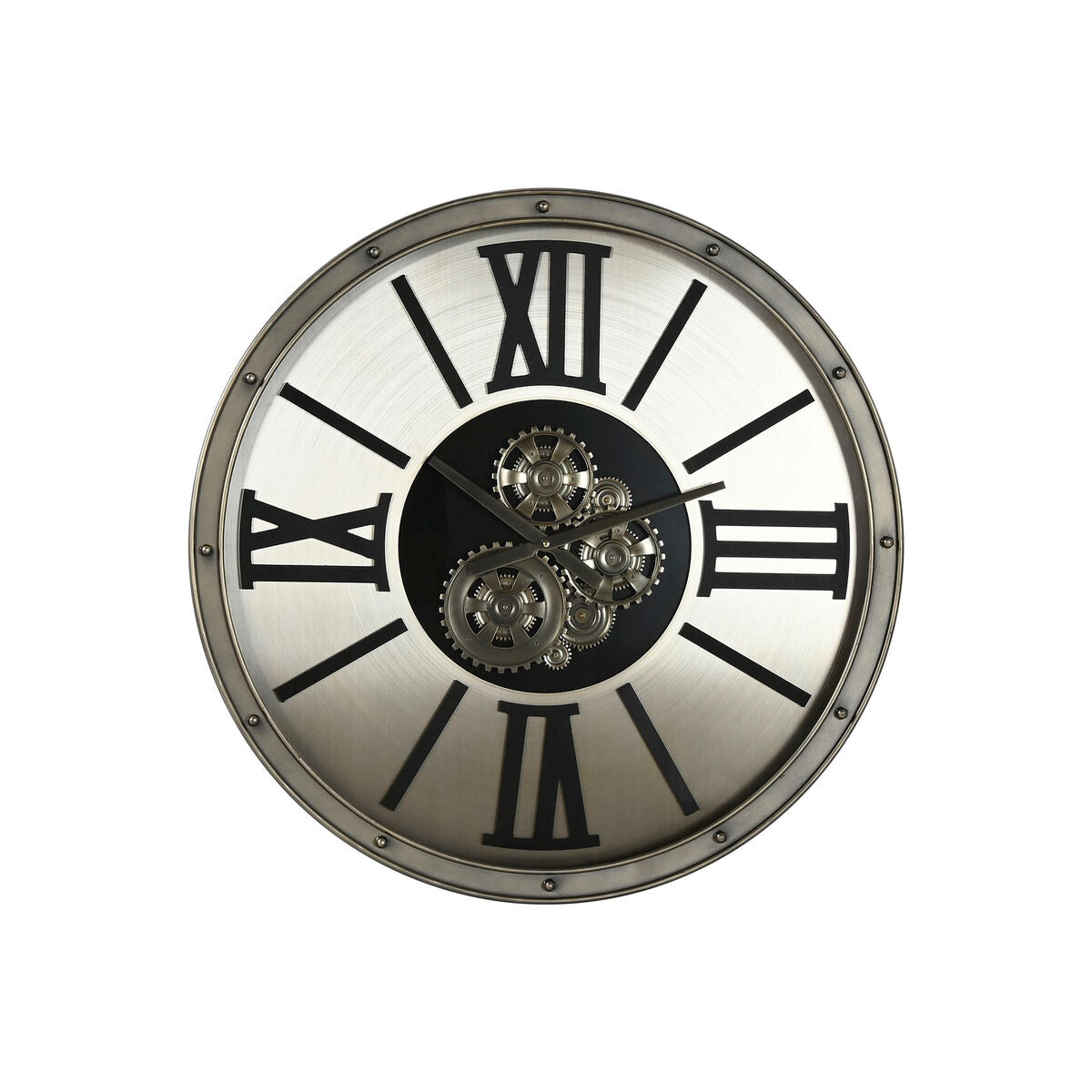 Horloge Murale Home ESPRIT Champagne Métal Verre 80 x 10 x 80 cm