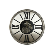 Horloge Murale Home ESPRIT Champagne Métal Verre 80 x 10 x 80 cm