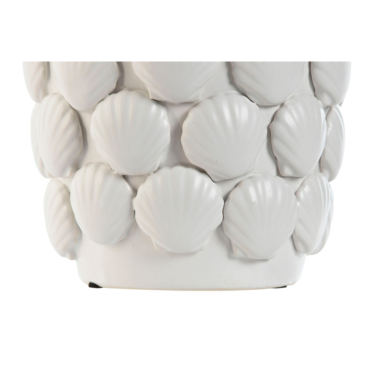 Vase Home ESPRIT Blanc Grès méditerranéen 15,5 X 15,5 X 33,5 cm