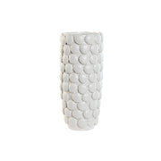 Vase Home ESPRIT Blanc Grès méditerranéen 15,5 X 15,5 X 33,5 cm