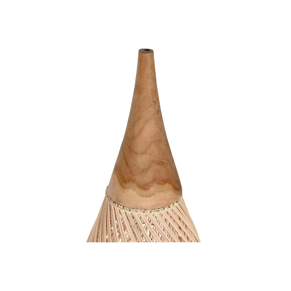 Écran de lampe Home ESPRIT Naturel Bambou bois de teck 35 x 35 x 85 cm (2 Unités)