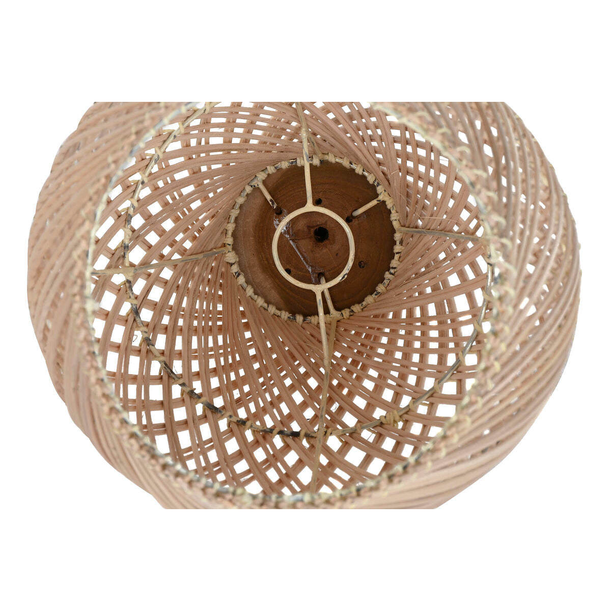 Écran de lampe Home ESPRIT Naturel Bambou bois de teck 35 x 35 x 85 cm (2 Unités)