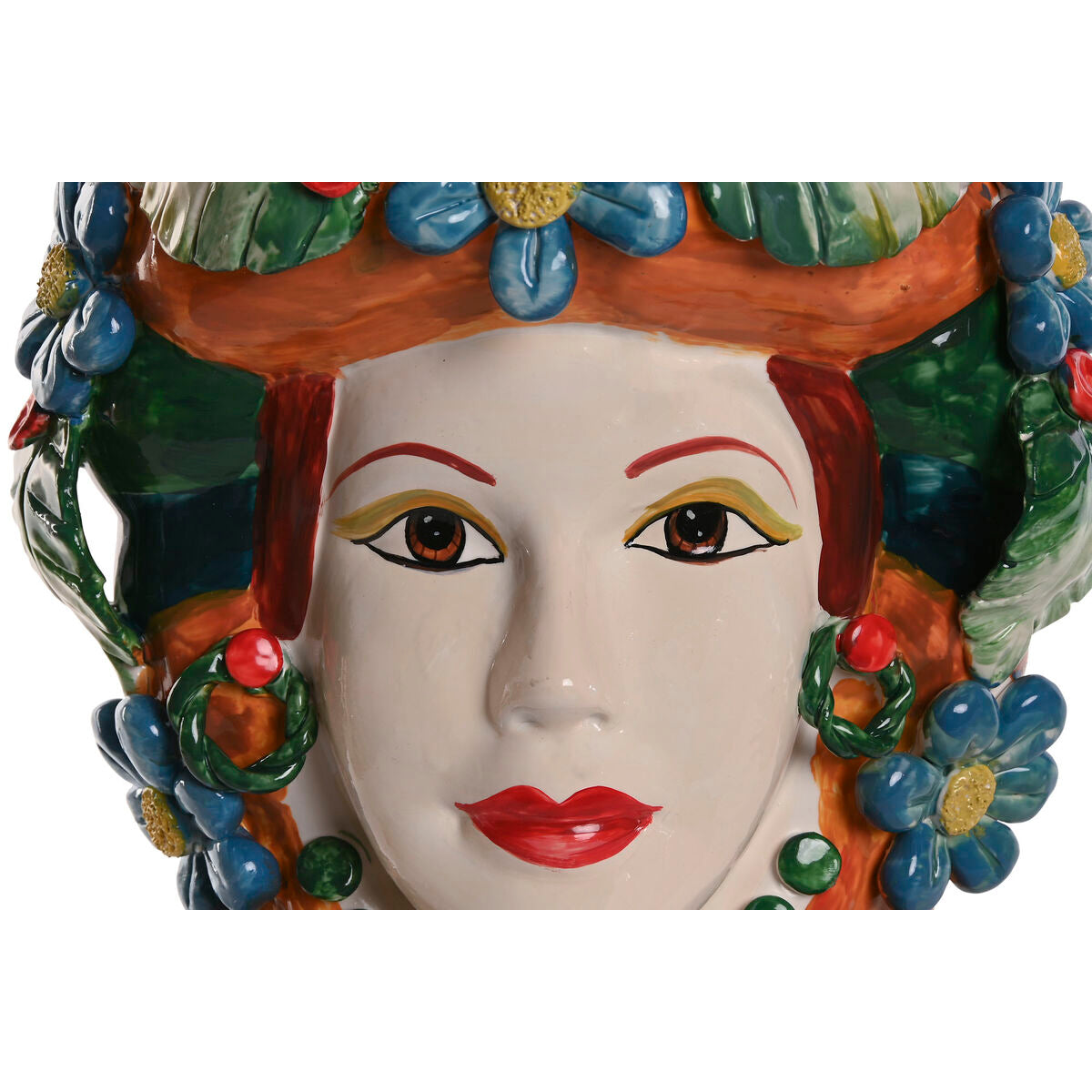 Cache-pot Home ESPRIT Vert Multicouleur Porcelaine 20 x 20 x 32 cm (2 Unités)