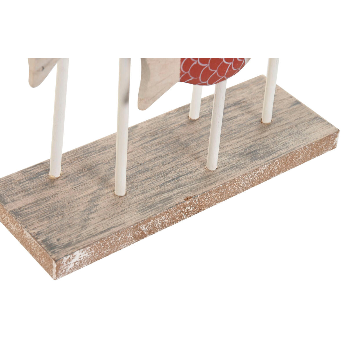 Figurine Décorative Home ESPRIT Bleu Blanc Rouge Poissons 17 x 6 x 25 cm (2 Unités)