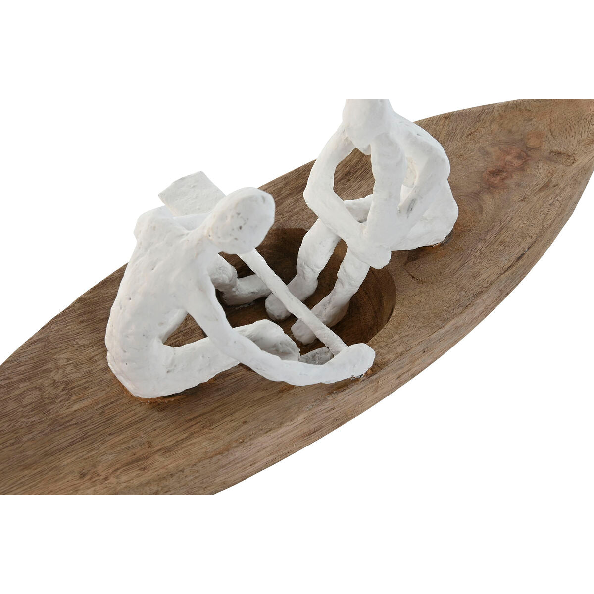 Figurine Décorative Home ESPRIT Blanc Naturel Bateau méditerranéen 42 x 14 x 16 cm