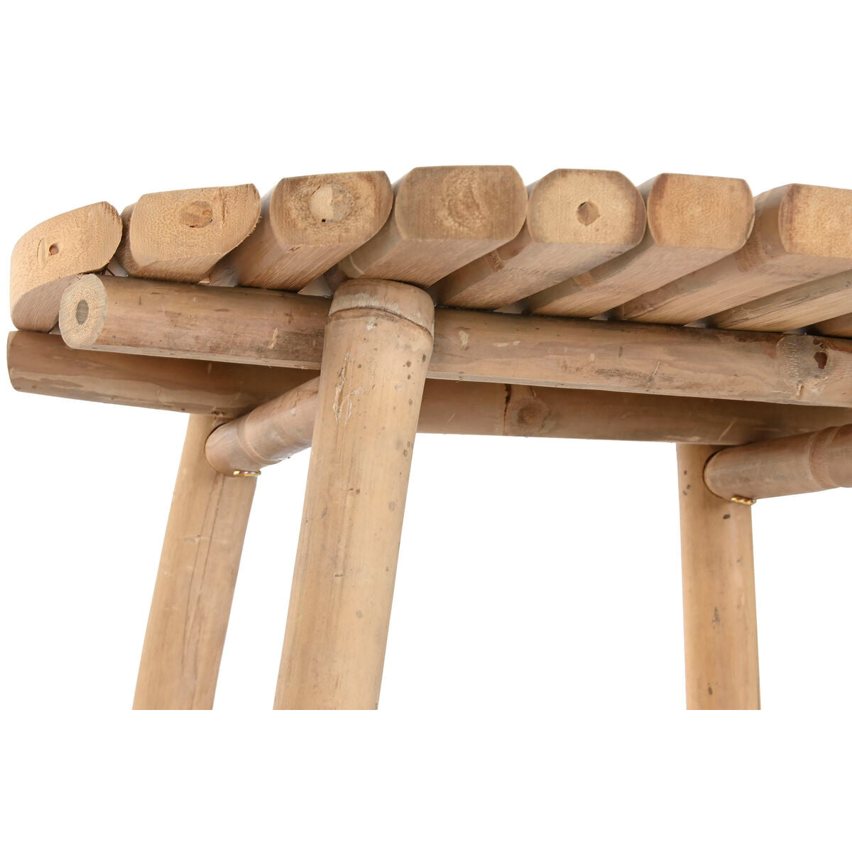 Ensemble Table + 2 Chaises Home ESPRIT Bambou 50 x 50 x 105 cm