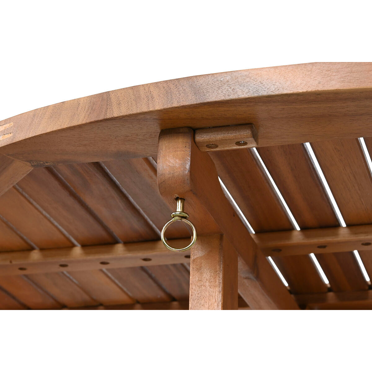 Table de Salle à Manger Home ESPRIT Marron Naturel Acacia 110 x 110 x 74 cm