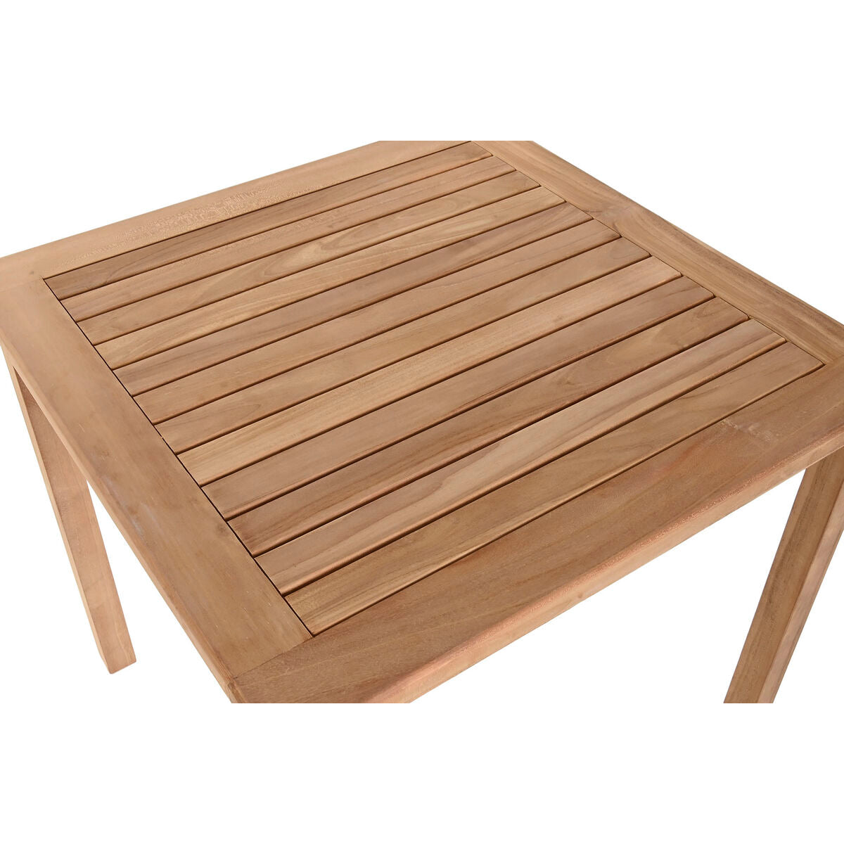 Table de Salle à Manger Home ESPRIT Marron Teck 80 x 80 x 77 cm