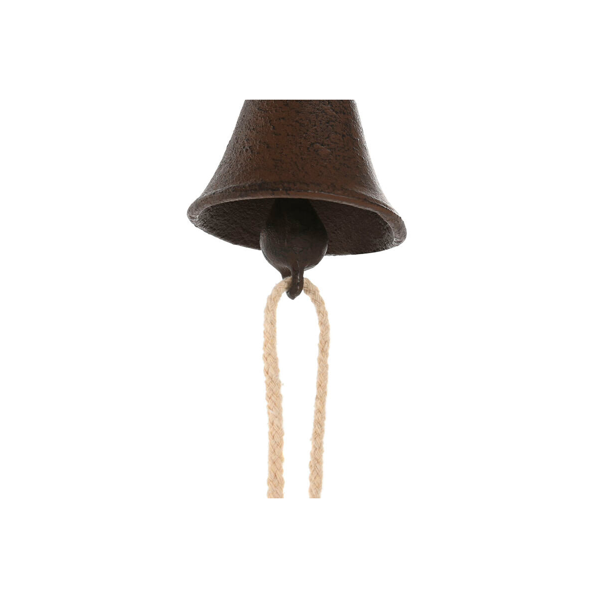 Cloche Home ESPRIT Marron Noir Corde Fer 14,5 x 7,5 x 18,5 cm