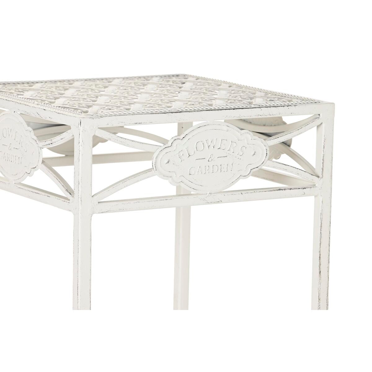 Jeu de 3 tables Home ESPRIT Blanc 30 x 30 x 70 cm (3 Pièces)