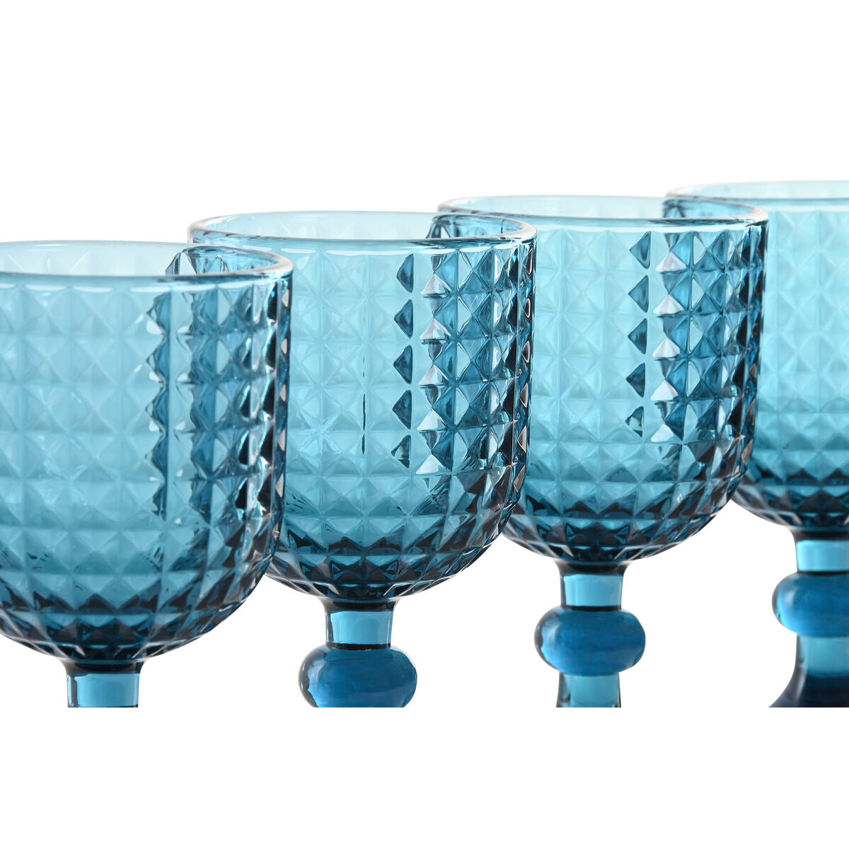 Set de Verres Home ESPRIT Bleu Verre 260 ml (6 Unités)
