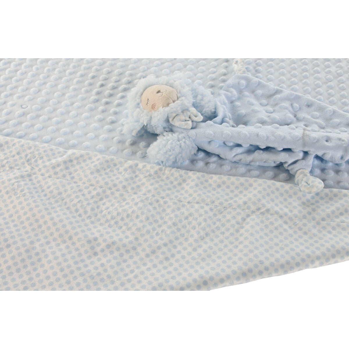 Coffret Bébé Home ESPRIT Bleu Beige Rose Polyester (3 Unités)