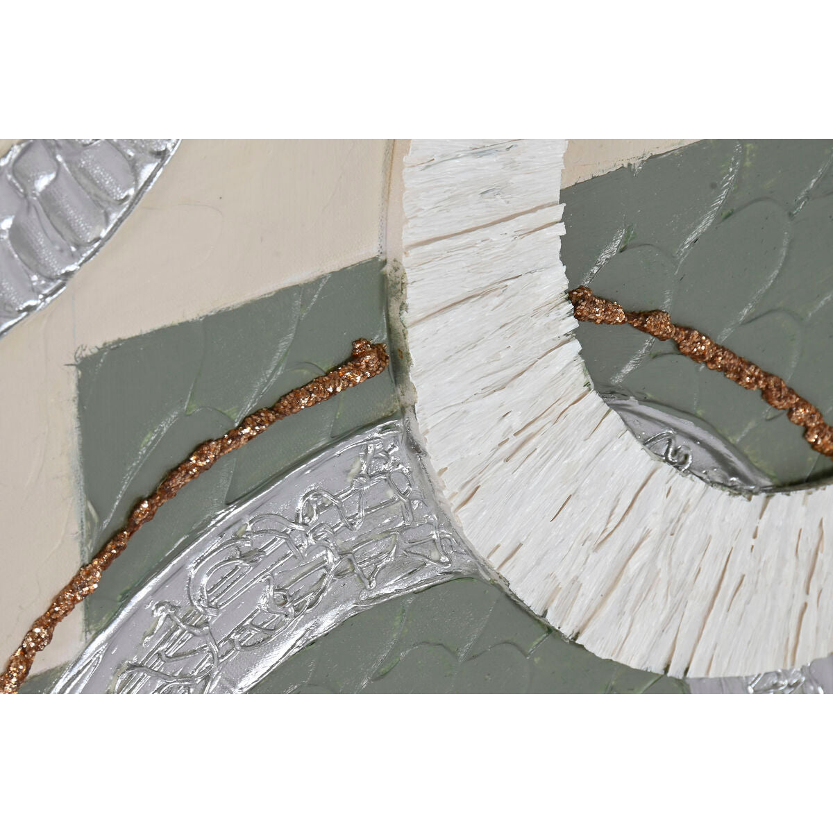 Toile Home ESPRIT Toile Bois MDF 80 x 3 x 80 cm