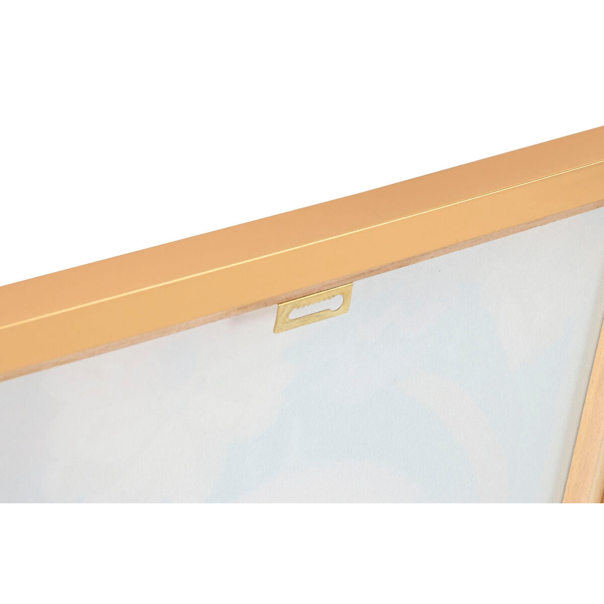 Toile Home ESPRIT Turquoise Fleurs Laqué 52,5 x 3 x 72,5 cm (2 Unités)