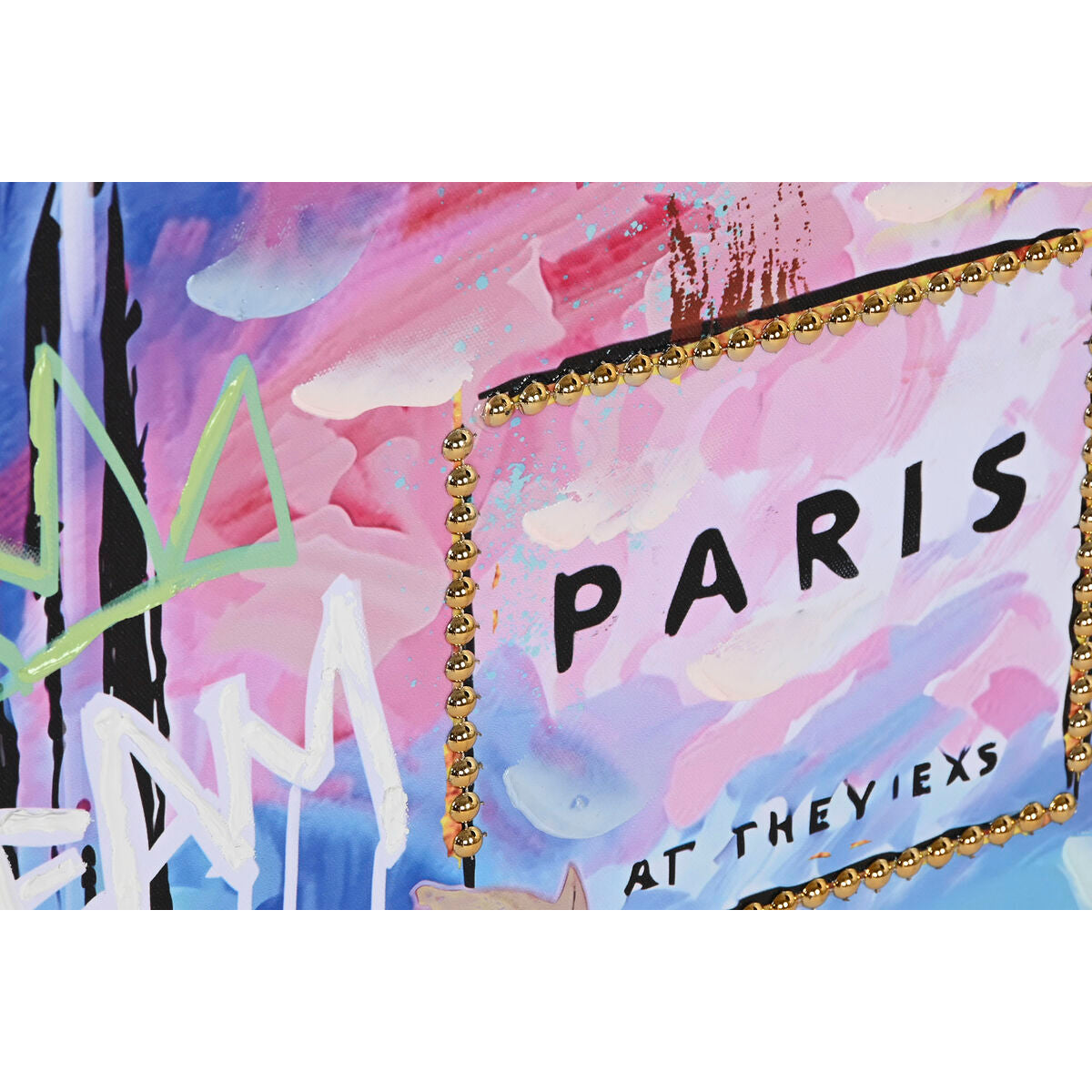 Toile Home ESPRIT Toile Bois MDF 60 x 2,5 x 90 cm