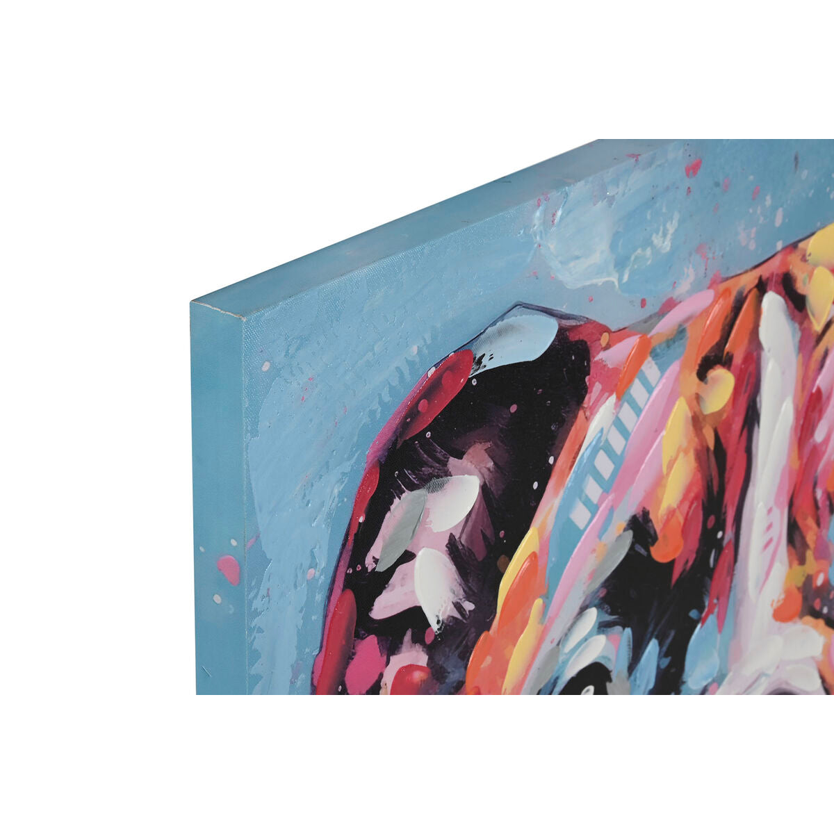 Toile Home ESPRIT Toile Bois MDF 80 x 3 x 80 cm