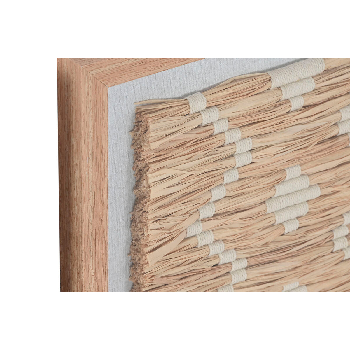 Cadre Home ESPRIT Raphia Verre 40 x 3 x 40 cm